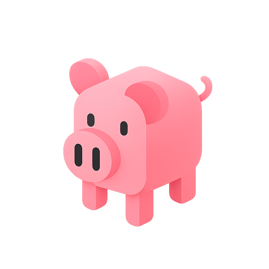 oinc piggy bank mascot